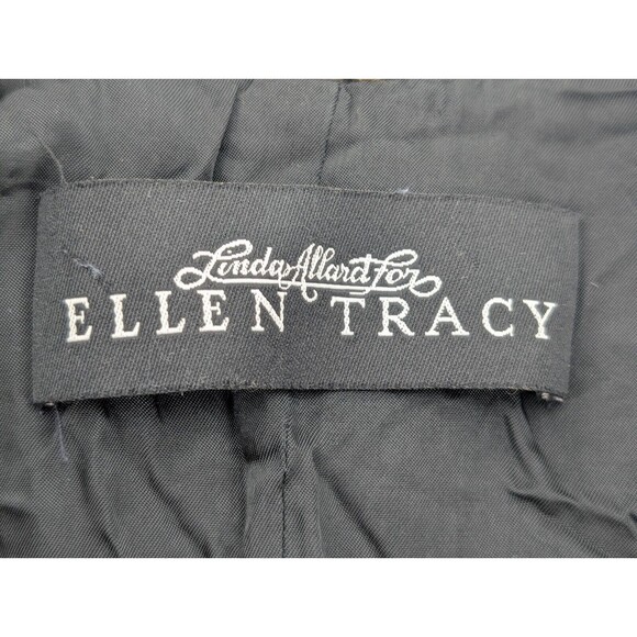 Linda Allard Ellen Tracy Wool Cashmere Blend Green Brown Plaid Blazer Size 4 Sml - Picture 2 of 9